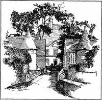 An illustration from Small French buildings; the architecture of town and country, comprising cottages, farmhouses, minor chateaux or manors with their farm groups, small town dwellings, and a few churches (1921)