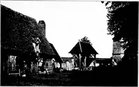 An illustration from Small French buildings; the architecture of town and country, comprising cottages, farmhouses, minor chateaux or manors with their farm groups, small town dwellings, and a few churches (1921)