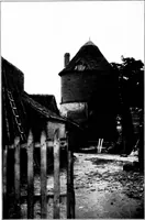 An illustration from Small French buildings; the architecture of town and country, comprising cottages, farmhouses, minor chateaux or manors with their farm groups, small town dwellings, and a few churches (1921)