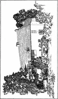 An illustration from Small French buildings; the architecture of town and country, comprising cottages, farmhouses, minor chateaux or manors with their farm groups, small town dwellings, and a few churches (1921)