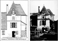 An illustration from Small French buildings; the architecture of town and country, comprising cottages, farmhouses, minor chateaux or manors with their farm groups, small town dwellings, and a few churches (1921)