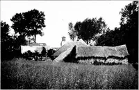 An illustration from Small French buildings; the architecture of town and country, comprising cottages, farmhouses, minor chateaux or manors with their farm groups, small town dwellings, and a few churches (1921)