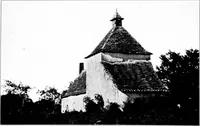 An illustration from Small French buildings; the architecture of town and country, comprising cottages, farmhouses, minor chateaux or manors with their farm groups, small town dwellings, and a few churches (1921)