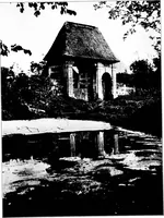 An illustration from Small French buildings; the architecture of town and country, comprising cottages, farmhouses, minor chateaux or manors with their farm groups, small town dwellings, and a few churches (1921)