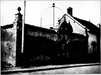 An illustration from Small French buildings; the architecture of town and country, comprising cottages, farmhouses, minor chateaux or manors with their farm groups, small town dwellings, and a few churches (1921)