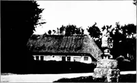 An illustration from Small French buildings; the architecture of town and country, comprising cottages, farmhouses, minor chateaux or manors with their farm groups, small town dwellings, and a few churches (1921)