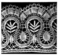 An illustration from The romance of the lace pillow; being the history of lace-making in Bucks, Beds, Northants and neighbouring counties, together with some account of the lace industries of Devon and Ireland (1919)