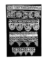 An illustration from Lace album; a series of twenty-six plates of designs for lace (1878)