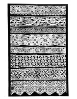 An illustration from Lace album; a series of twenty-six plates of designs for lace (1878)