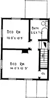 An illustration from The housing book; containing photographic reproductions, with floor plans of workingmen's homes. One and two family houses of frame, brick, stucco and concrete construction; also four, six and nine family apartments. Showing single houses, groups and developments that have been built in various parts of the United States (1919)