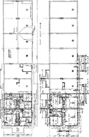 An illustration from The housing book; containing photographic reproductions, with floor plans of workingmen's homes. One and two family houses of frame, brick, stucco and concrete construction; also four, six and nine family apartments. Showing single houses, groups and developments that have been built in various parts of the United States (1919)