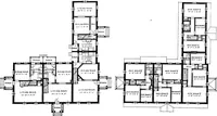 Picture 42 of 171 from The housing book; containing photographic reproductions, with floor plans of workingmen's homes. One and two family houses of frame, brick, stucco and concrete construction; also four, six and nine family apartments. Showing single houses, groups and developments that have been built in various parts of the United States (1919), leaf 48