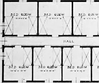 Picture 72 of 171 from The housing book; containing photographic reproductions, with floor plans of workingmen's homes. One and two family houses of frame, brick, stucco and concrete construction; also four, six and nine family apartments. Showing single houses, groups and developments that have been built in various parts of the United States (1919), leaf 66