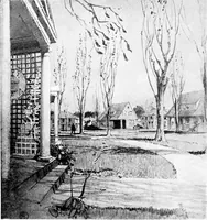 Picture 90 of 171 from The housing book; containing photographic reproductions, with floor plans of workingmen's homes. One and two family houses of frame, brick, stucco and concrete construction; also four, six and nine family apartments. Showing single houses, groups and developments that have been built in various parts of the United States (1919), leaf 79