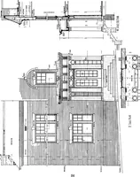 Picture 102 of 171 from The housing book; containing photographic reproductions, with floor plans of workingmen's homes. One and two family houses of frame, brick, stucco and concrete construction; also four, six and nine family apartments. Showing single houses, groups and developments that have been built in various parts of the United States (1919), leaf 87