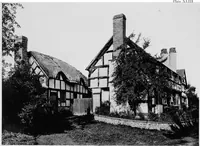An illustration from Old cottages, farm houses, and other half-timber buildings in Shropshire, Herefordshire, and Cheshire (1904)