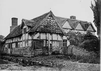 An illustration from Old cottages, farm houses, and other half-timber buildings in Shropshire, Herefordshire, and Cheshire (1904)