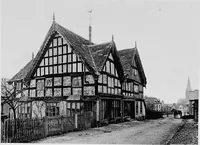 An illustration from Old cottages, farm houses, and other half-timber buildings in Shropshire, Herefordshire, and Cheshire (1904)
