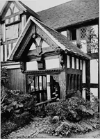 An illustration from Old cottages, farm houses, and other half-timber buildings in Shropshire, Herefordshire, and Cheshire (1904)