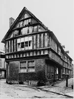 An illustration from Old cottages, farm houses, and other half-timber buildings in Shropshire, Herefordshire, and Cheshire (1904)