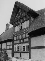 An illustration from Old cottages, farm houses, and other half-timber buildings in Shropshire, Herefordshire, and Cheshire (1904)