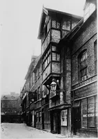 An illustration from Old cottages, farm houses, and other half-timber buildings in Shropshire, Herefordshire, and Cheshire (1904)