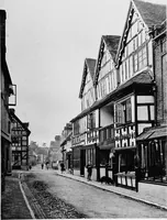 An illustration from Old cottages, farm houses, and other half-timber buildings in Shropshire, Herefordshire, and Cheshire (1904)