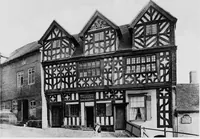 An illustration from Old cottages, farm houses, and other half-timber buildings in Shropshire, Herefordshire, and Cheshire (1904)