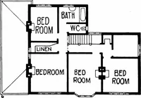 An illustration from Country cottages and week-end homes, by J. H. Elder-Duncan ... with numerous illustrations and plans of cottages by well-known architects (1912)