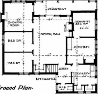 Picture 102 of 306 from Country cottages and week-end homes, by J. H. Elder-Duncan ... with numerous illustrations and plans of cottages by well-known architects (1912), leaf 115