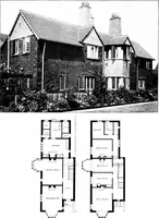 Picture 107 of 306 from Country cottages and week-end homes, by J. H. Elder-Duncan ... with numerous illustrations and plans of cottages by well-known architects (1912), leaf 117
