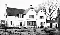 An illustration from Country cottages and week-end homes, by J. H. Elder-Duncan ... with numerous illustrations and plans of cottages by well-known architects (1912)