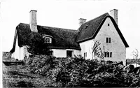 An illustration from Country cottages and week-end homes, by J. H. Elder-Duncan ... with numerous illustrations and plans of cottages by well-known architects (1912)
