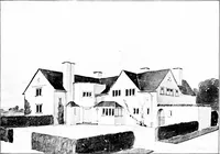An illustration from Country cottages and week-end homes, by J. H. Elder-Duncan ... with numerous illustrations and plans of cottages by well-known architects (1912)