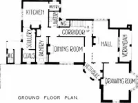 An illustration from Country cottages and week-end homes, by J. H. Elder-Duncan ... with numerous illustrations and plans of cottages by well-known architects (1912)