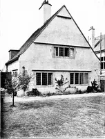 An illustration from Country cottages and week-end homes, by J. H. Elder-Duncan ... with numerous illustrations and plans of cottages by well-known architects (1912)