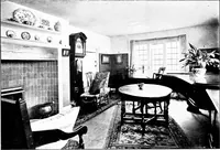 An illustration from Country cottages and week-end homes, by J. H. Elder-Duncan ... with numerous illustrations and plans of cottages by well-known architects (1912)