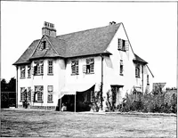 An illustration from Country cottages and week-end homes, by J. H. Elder-Duncan ... with numerous illustrations and plans of cottages by well-known architects (1912)