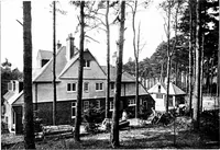 An illustration from Country cottages and week-end homes, by J. H. Elder-Duncan ... with numerous illustrations and plans of cottages by well-known architects (1912)