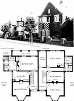 Picture 166 of 306 from Country cottages and week-end homes, by J. H. Elder-Duncan ... with numerous illustrations and plans of cottages by well-known architects (1912), leaf 154