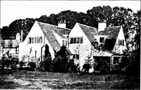 An illustration from Country cottages and week-end homes, by J. H. Elder-Duncan ... with numerous illustrations and plans of cottages by well-known architects (1912)