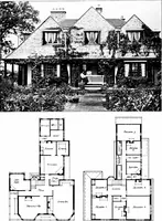 An illustration from Country cottages and week-end homes, by J. H. Elder-Duncan ... with numerous illustrations and plans of cottages by well-known architects (1912)