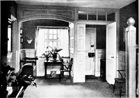 An illustration from Country cottages and week-end homes, by J. H. Elder-Duncan ... with numerous illustrations and plans of cottages by well-known architects (1912)