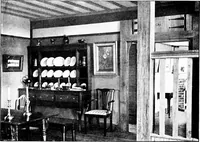 An illustration from Country cottages and week-end homes, by J. H. Elder-Duncan ... with numerous illustrations and plans of cottages by well-known architects (1912)