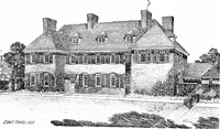 An illustration from Country cottages and week-end homes, by J. H. Elder-Duncan ... with numerous illustrations and plans of cottages by well-known architects (1912)