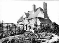 An illustration from Country cottages and week-end homes, by J. H. Elder-Duncan ... with numerous illustrations and plans of cottages by well-known architects (1912)