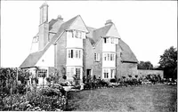 An illustration from Country cottages and week-end homes, by J. H. Elder-Duncan ... with numerous illustrations and plans of cottages by well-known architects (1912)