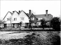 An illustration from Country cottages and week-end homes, by J. H. Elder-Duncan ... with numerous illustrations and plans of cottages by well-known architects (1912)