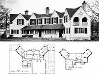 An illustration from Country cottages and week-end homes, by J. H. Elder-Duncan ... with numerous illustrations and plans of cottages by well-known architects (1912)