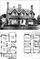 Picture 280 of 306 from Country cottages and week-end homes, by J. H. Elder-Duncan ... with numerous illustrations and plans of cottages by well-known architects (1912), leaf 212